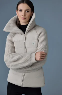 FOXY Light down mixed media jacket