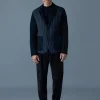 JOHN Mixed-media vertical quilt blazer