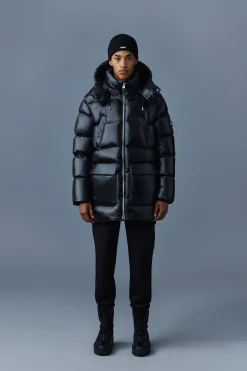 KENDRICK lustrous light down parka with hood