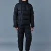 KENJI Down ski jacket with asymmetrical zip closure