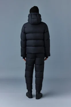 KENJI Down ski jacket with asymmetrical zip closure