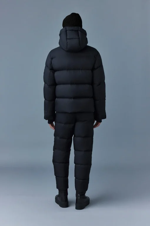 KENJI Down ski jacket with asymmetrical zip closure