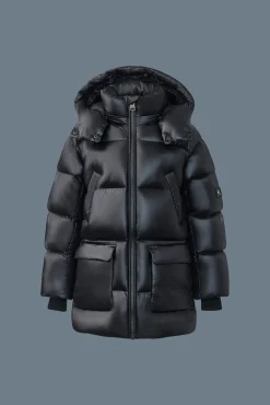 KENNIE Lustrous light down parka with hood for kids (8-14 years)
