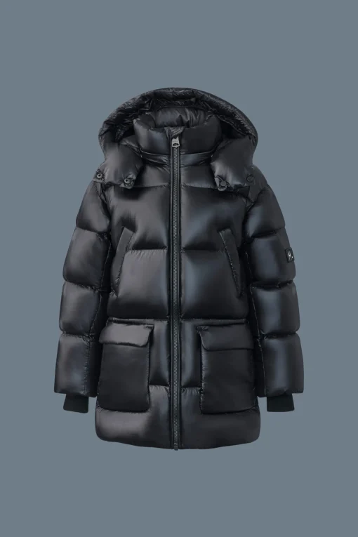 KENNIE Lustrous light down parka with hood for kids (8-14 years)