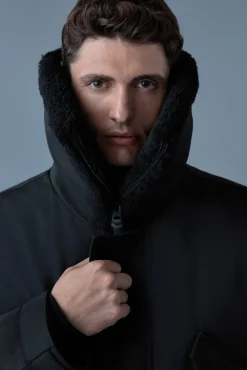 LEON Shearling Collar Down Parka